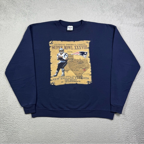 Vintage y2k New England Patriots tom Brady NFL sweatshirt - Picture 2 of 5